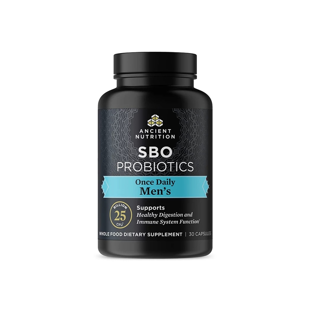 Antike Ernährung Probiotika für Männer, SBO Probiotics Männer einmal täglich 30 Ct, für gesunde Verdauung und Immunsystem Funktion Unterstützung, 25 Billion CFUs* pro Servieren