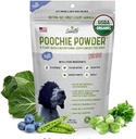 Snoutly Poochie Pulver: USDA Certified Organic Dog Supplement & Super Multivitamin - Mutter Natur Vitamine & Minerals für alle Hunde & Alle Altersgruppen, Ernährung & Verdauungsunterstützung, RAW Superfood