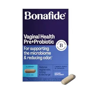 Bonafide Clairvee Vaginal Probiotic für Relief von Odor, Itching & Discharge, 1-Monats-Versorgung (15 Kapseln)