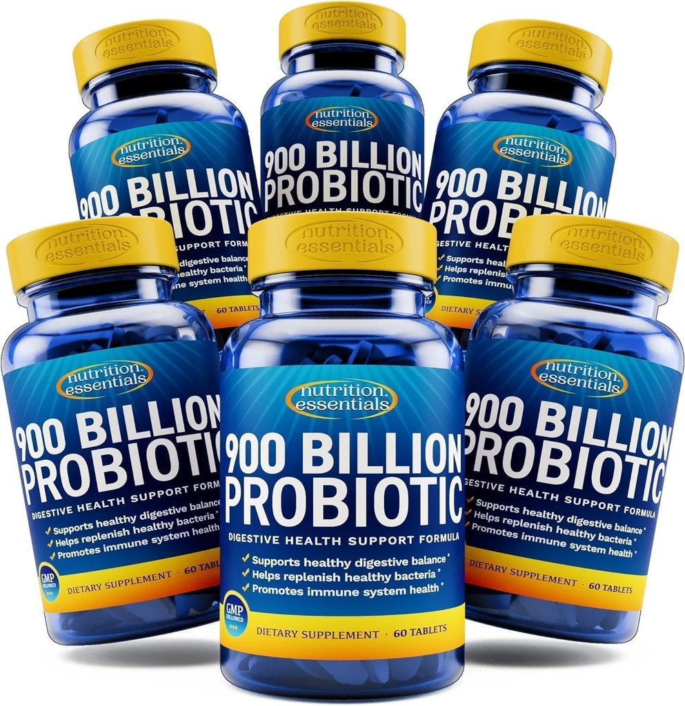 Ernährung Essentials Probiotische Nahrungsergänzung + Probiotika für Frauen und Männer mit Lactase Enzyme + Nootropic Brain Support Supplement