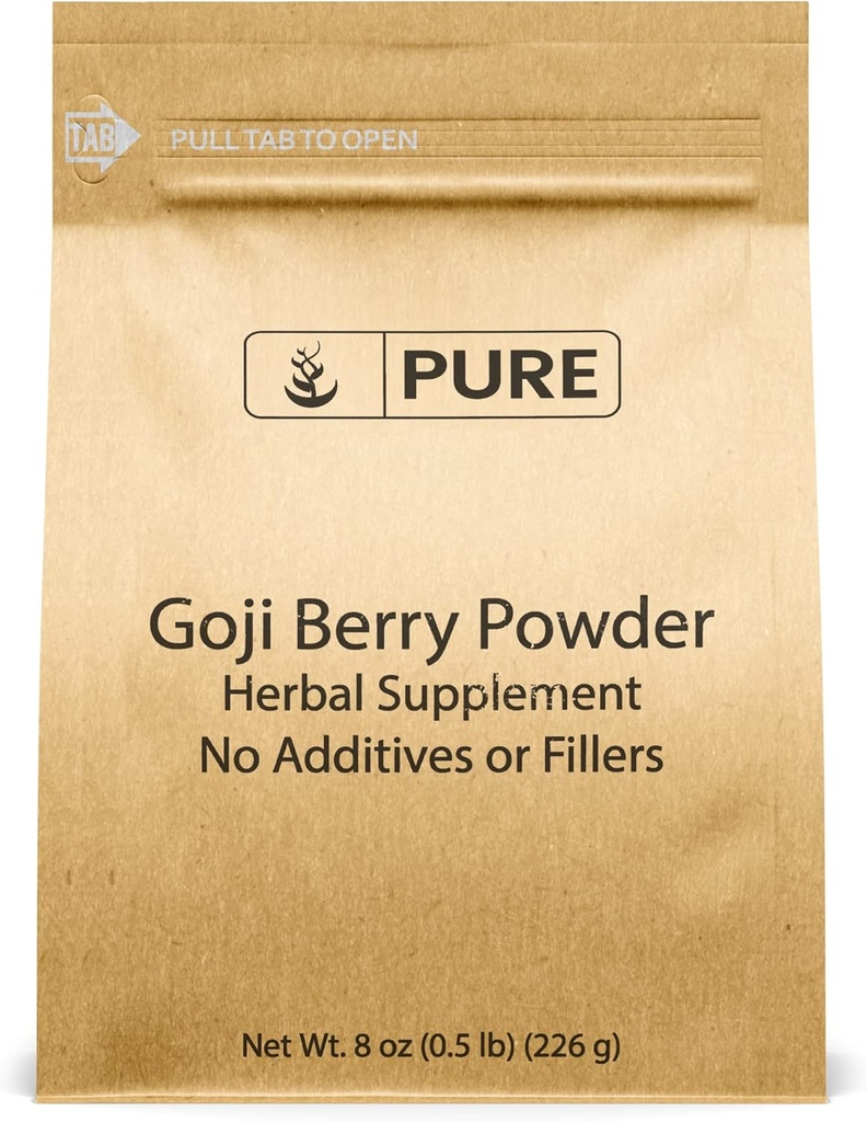 Pure Original Zutaten Goji Berry Pulver (8oz) Wolfberry, Traditionelle Kräuterergänzung, Non-GMO