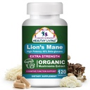 Cancer Sciences Bio Lions Mane Mushroom Supplement Kapseln für Männer & Frauen - 1.500mg Gehirn Ergänzungen für Gedächtnis & Fokus - Hohe Potenz 40% Beta-Glucans - Nootropic Pilz Complex, 120 Zähler