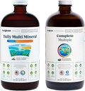 LIQUIDHEALTH Daily Multi Mineral Supplement & Complete Multiple Adult Multivitamin Health Bundle - Sea Trace Minerals, Essential Vitamins, Ganze Lebensmittel, Immununterstützung - Made in USA, Vegan, Non-GMO