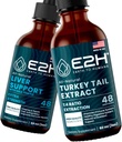 E2H: Nahrungsergänzungsmittel und Tail Mushroom Extract | Vegan, Non-GMO - 2 Fl Oz Jeder (4 Fl Oz Gesamt) - Bundle