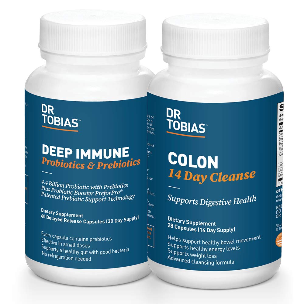 Dr. Tobias Digestive Kickstarter Bundle mit Colon 14 Day Cleanse & Deep Immune Probiotics & Prebiotics