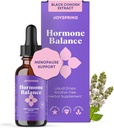 JoySpring Hormon Balance für Frauen | Natürliche Menopause Ergänzungen mit schwarzem Cohosh | Unterstützt Hot Flash Relief & PMS Relief für Menstruierte Kräuterunterstützung
