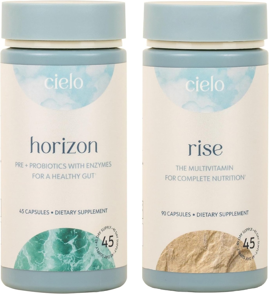 Cielo Probiotics und Multivitamin Set - Die ultimative Verdauungsunterstützung - 45 Tage Versorgung