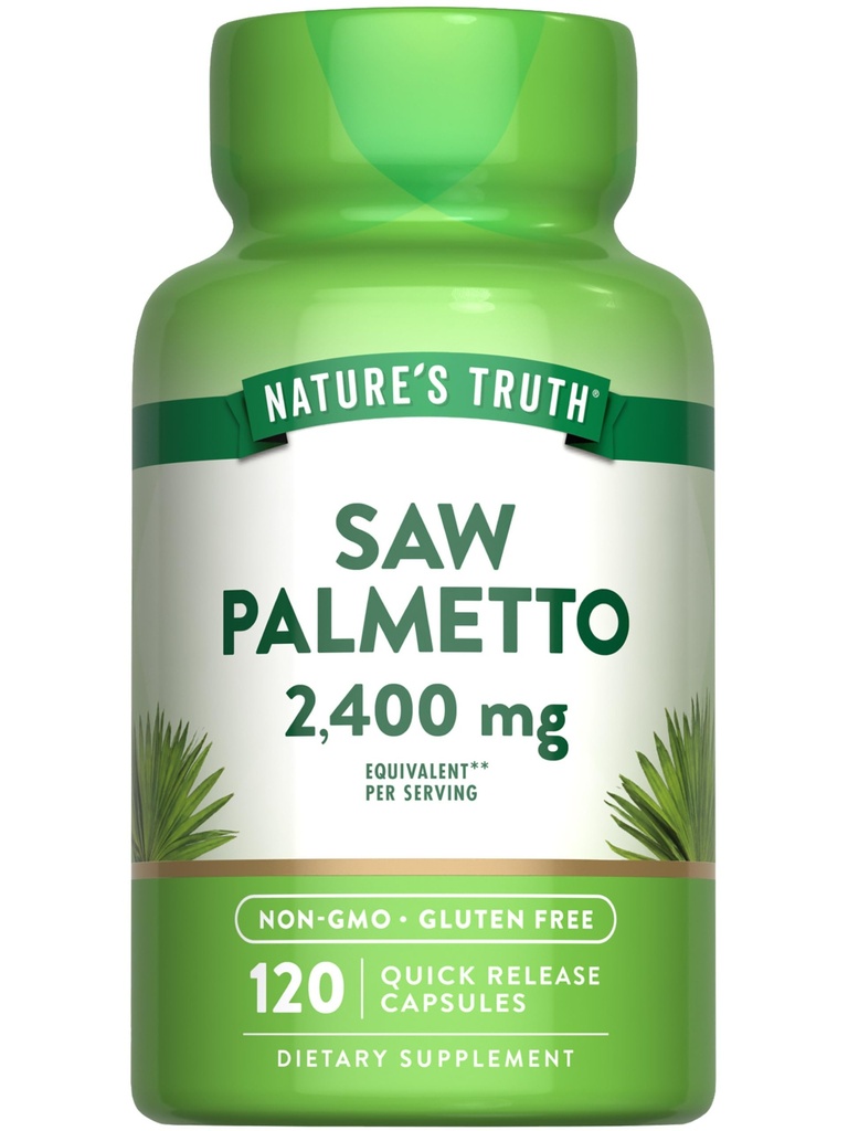Nature's Truth Saw Palmetto Extrakt | 120 Kapseln | Non-GMO & Gluten Kostenlose Ergänzung