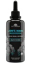 Naturealm Lion’s Mane Mushroom Liquid Tincture Supplement – Fokus, Memory & Brain Health, Vegan, Non-GMO – Organische Fruchtkörper, 1 Monat Versorgung