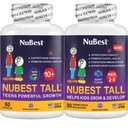 NuBest Bundle Tall 10+ 60 Kapseln Kleinkinder 90 Kautabletten | Höhe Wachstumsunterstützung für Kinder & Jugendliche | Kalzium, Vitamine D3 K2, Collagen & Kräutermischung