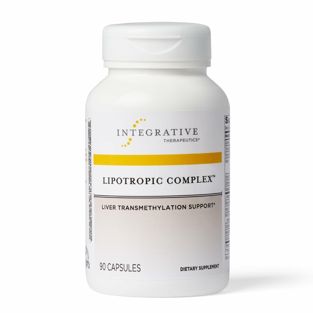 Integrative Therapie Lipotropic Complex - Liver Support Supplement für Erwachsene* - Inklusive Milchdistel & Vitamin B6 und B12 - Glutenfrei & Dairy-frei - 90 Count (45 Portionen)
