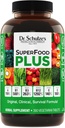 Dr. Schulze's SuperFood Plus | Vitamin & Mineral Kräuterkonzentrat | Tägliche Ernährung & Erhöhte Energie | Glutenfrei & Non-GMO | Vegan | 390 Tabs | Verpackung Mai Vary