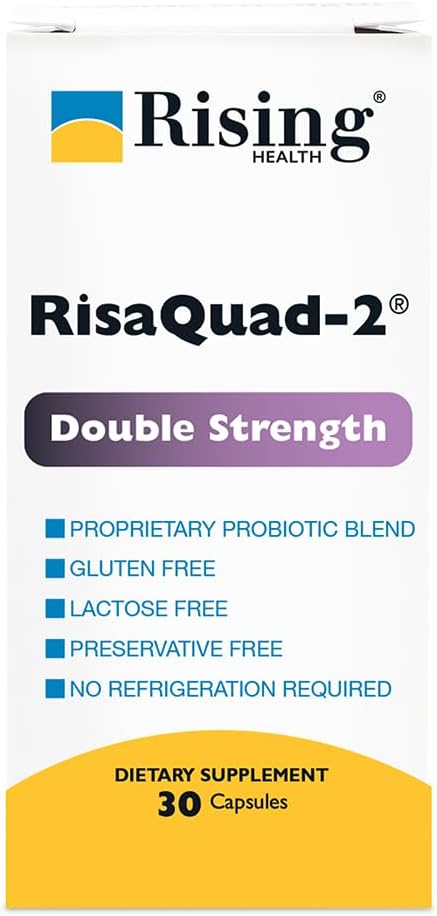 Risaquad-2 Probiotische Nahrungsergänzung -375mg Packung mit 30 Kapseln