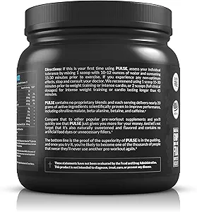 LEGION Athletics Pulse Pre-Workout Supplement - Glatte Energie Rush