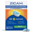 Zicam Cold & Flu-Like Symptome mit Echinacea und Sambucus, Homöopathic, Zink, Kühlen Pfefferminz Geschmack, Hilft mit kalten Symptomen, 20 Tabletten