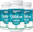TUDCA Supplement 1200mg - 180 Veggie Kapseln, Leistungsstarke TUDCA Bile Salz Ergänzungen für Leber, Verdauung