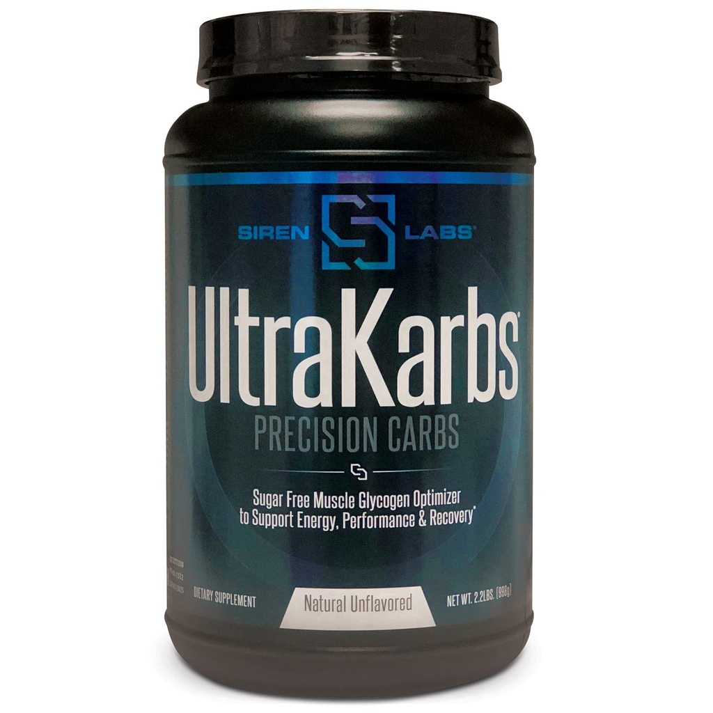 Siren Labs Ultra Karbs Mass Gainer Post Workout Muscle Builder Gesunde Carb Loading - Kohlenhydrat-Mischung mit KarboLyn - Mehr Energie, schnellere Erholung - Gewicht Gainer für Männer (40 Servierungen)