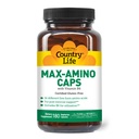 Country Life Maxi-Amino mit 16 freien Form Aminosäuren, 180 vegetarische Kapseln, Certified Gluten Free, Certified Vegetarisch