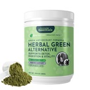 Tierische Wesentliche pflanzliche grüne Alternative für Hunde & Katzen - Super Greens Pulver Kräuterergänzung mit Spirulina, Antioxidantien, Chlorophyll - 12 Oz