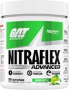 GAT SPORT Nitraflex Advanced Pre-Workout Powder, steigert den Blutfluss, steigert Kraft und Energie, verbessert die Übungsleistung, Creatine-Free (Green Apple, 30 Portionen)