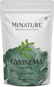 Mi Nature Gymnema Powder| 227g (8 oz)(0.5 lb) |Pure & Natural | Non-GMO, keine Konservierungsstoffe| Gurmar |Traditionell für Wellness-Unterstützung verwendet