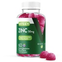 VITEEY Zink-Gummien für Männer und Frauen - Zink-Ergänzungen 50mg - Immune Boost & Haut Gesundheit - Vegan, Glutenfrei - 60 Zähler
