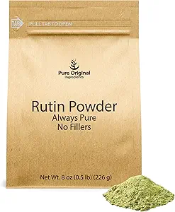 PURE ORIGINAL INGREDIENTS Rutin Pulver (8 oz) Immer rein, keine Zusatzstoffe oder Füllstoffe, Lab Verifiziert