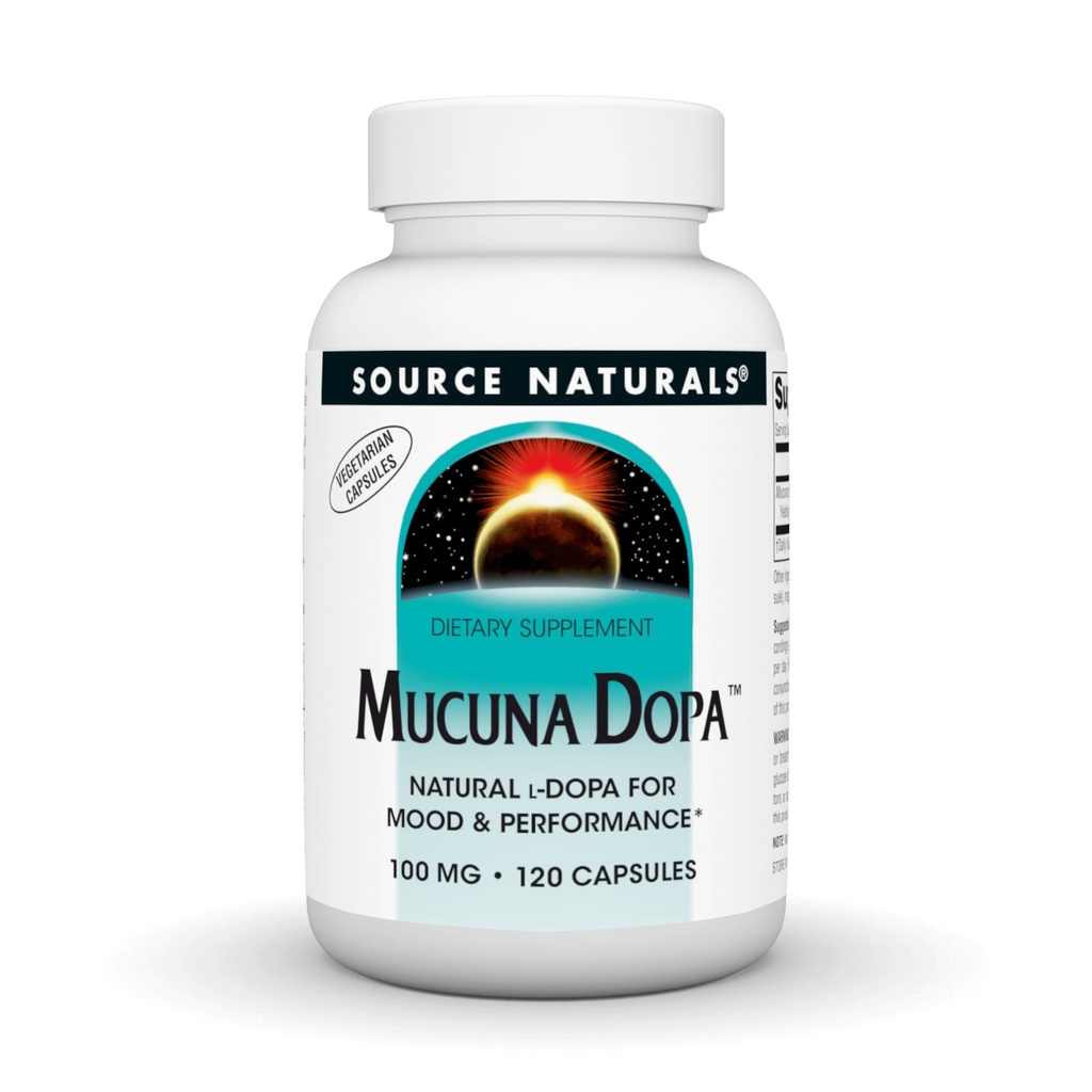 Quelle Naturals Mucuna Dopa, für Mood & Performance*, 100 mg - 120 Vegetarische Kapseln