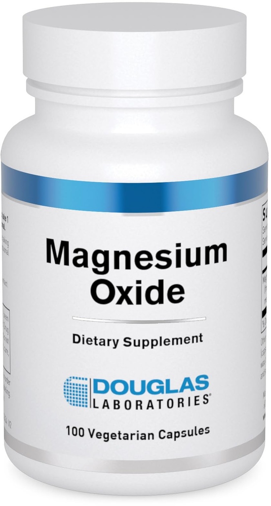 Douglas Laboratories Magnesiumoxid | unterstützt normale Herzfunktion und Knochenbildung* | 100 Kapseln