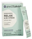 Ashwagandha Relax & De-Stress Powder - Lemon Lavender 14ct Box - 600mg Ashwagandha, 200mg L-Theanin, Heilige Basilikum – Unterstützt Stress, Entspannung – Vegan, kein hinzugefügter Zucker - 14 Servierungen