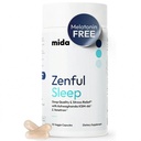 Mida Health® Zenful Sleep 6-in-1 Natural Sleep Aid für Erwachsene ohne Melatonin | Deep Sleep Supplement mit Ashwagandha KSM-66® und Venetron® | Unterstützt Cortisol Balance | 90 Kapseln