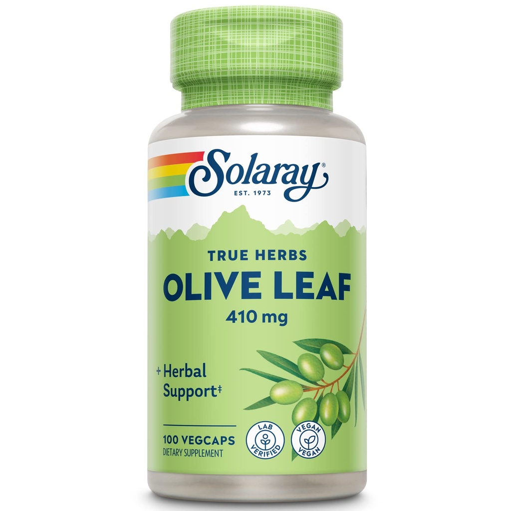 SOLARAY Olivenblatt Kapseln, 410 mg | 100 Zähler