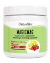 NaturalSlim Magicmag Pure Magnesium Citrat Pulver Stress, Verbrauch, Muskel, Herzgesundheit und Schlaf-Unterstützung | Raspberry Lemon Magnesium Supplement - 8oz Getränk Mix (Solo)