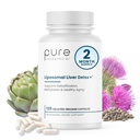 Pure Therapro Rx Liposomal Liver Detox + 120 Säurebeständige VCaps | Soy-Free Liposomal Format enthaltend Methylation Nährstoff Cofactors | Unterstützt Leberentgiftung und Reinigung | Vegan
