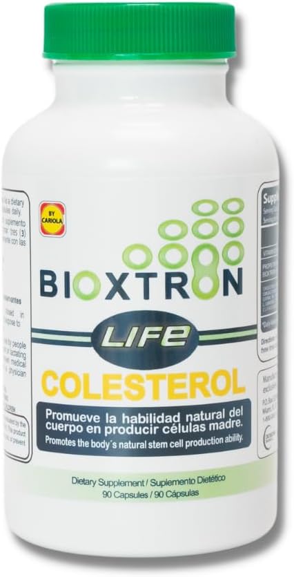 Bioxtron Life Cholesterol Natural AFA Stem Cell Supplement - Stem Cell Production - Immunsystem Support - Unterstützt Cholesterol Levels - Unterstützt Gelenke & Muskeln - 90 Caps