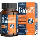 100 Milliarden Probiotika für Männer und Frauen 27 Strains 5 Bio-Präbiotika für Gut Digestive & Immune Gesundheit, unterstützt Durchfall Gas Bloating, Non-GMO, Zero Fillers – Made in USA gezwungen60 Caps