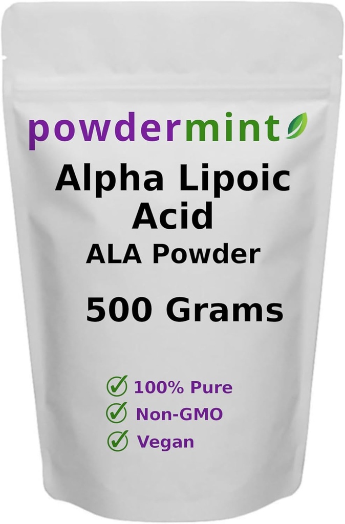 Alpha Lipoic Acid Powder (RS-ALA, Pure ALA) (mehrfache Größen) Antioxidans (ALA Powder) Scoop enthalten