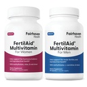 Fairhaven Health Dünger für Männer und Frauen Combo Fruchtbarkeit Ergänzungen für Männer und Frauen | Graf und Beweglichkeit Unterstützung Pre-Conception für Ihn | Pränatales Vitamin für Sie mit Vitex und Folate