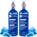 Topical Magnesium Öl Spray Glasflasche aus Antike Zechstein Meer und Trace Mineral 7 floz - Transdermal reines Magnesium Spray Öl für Füße, Muskelentspannung, Leg Cramps, Schlaf und Gesundheit