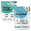 Complement Omega Complex & Essential Multivitamin Bundle – Umfassende vegane Ernährungsunterstützung für optimale Gesundheit und Wellness