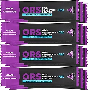 Fluid Tactical - ORS Extreme Dehydration Elektrolyte, Grape | 12 Count Stick Packs
