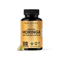Moringa Powder Capsules - Pure Moringa Powder, Energy, Skin, Immun- & Gut Health Superfood, Rich in Antioxidantien, essentielle Vitamine & Aminosäuren, natürliche Green Superfood Supplement - 60 Count