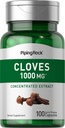 Piping Rock Cloves Kapseln 1000mg | 100 Pillen | Konzentrierter Extrakt | Kräuterergänzung | Non-GMO & Gluten Kostenlos