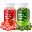 Superfood-Fruchten und Veggies-Gummien (120 Chews), 12+ Superfruits & 30 Gemüse, Obst & Kräuter, Obst und Gemüse Vitamine, Non-GMO, Pectin-basiert, Glutenfrei