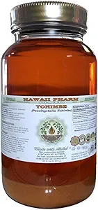 Hawaii Pharm Yohimbe Alkoholfreie Flüssigextrakt, Yohimbe Flüssigkeit (Pausinystalia Yohimbe) Getrocknete Bark Glycerite natürliche Kräuterergänzung, USA 32 fl.oz