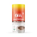 Om Mushroom Superfood Morning Energy Blend Mushroom Powder Drink, 8.47 Unze Canister, Kaffeefreies Energy Drink mit Cordyceps, Vitamin D2, Agaricus Bisporus, Lion's Mane, Rhodiola und Türkei Tail