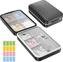 Restree Wöchentliche Pille Organizer, Magnetische Feuchtigkeit Proof Pille Fall, große Kapazität Reise Pille Box mit Innere klare Lid für Vitamine, Ergänzungen und tägliche Medikamente 8 Kompartment (Schwarz)