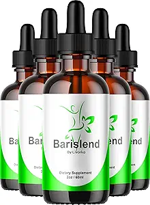 (5 Pack) Barislend Drops, Offizielle Barislends Advanced Liquid Drops Formel, BarislendDrop Supplement Premium Liquid Supplement Support, 5 Flaschen für 5 Monate