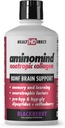HEALTH DIRECT - AminoMind - Nootropic Collagen Supplement for Brain Health and BDNF - Pro-Hyp & Hyp-Gly Dipeptide, Coffeeberry Antioxidants - BlackBerry - 14 Fl Oz (28 Servierungen)