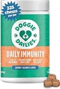 Doggie Dailies Omega 3, Lachsöl & Nährstoffe für Haut, Mantel & Allergie-Unterstützung (Salmon, 225 Weichkäse)